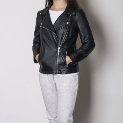 Women's black leather  Jacket